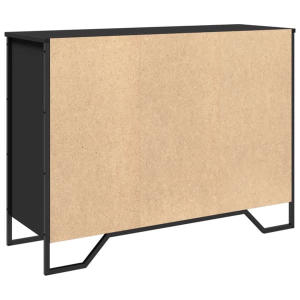 skab 101x35,5x74,5 cm konstrueret træ sort