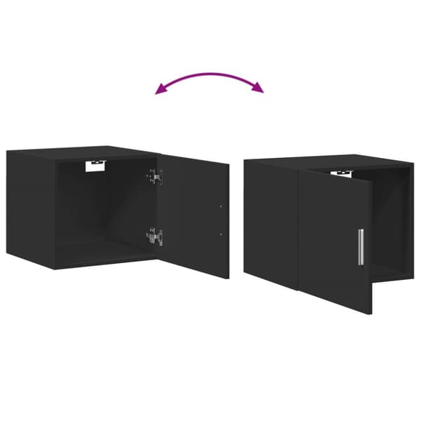 skab 45x42,5x225 cm smalt konstrueret træ sort