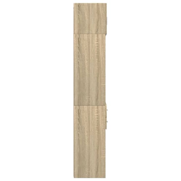 skab 70x42,5x225 cm smalt konstrueret træ sonoma-eg