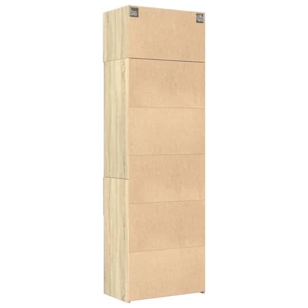 skab 70x42,5x225 cm smalt konstrueret træ sonoma-eg