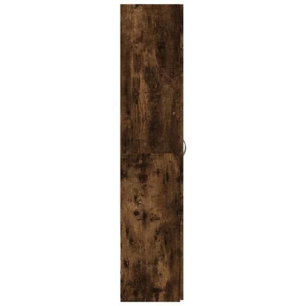 Dokumentskåp rökfärgad ek 60x32x153 cm konstruerat trä