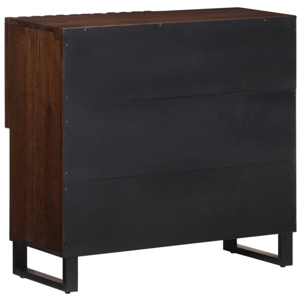 skænk 80x34x75 cm massivt mangotræ brun