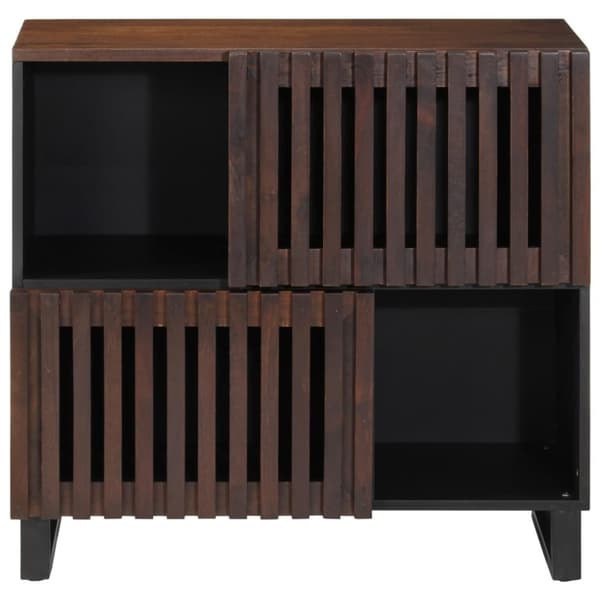skænk 80x34x75 cm massivt mangotræ brun