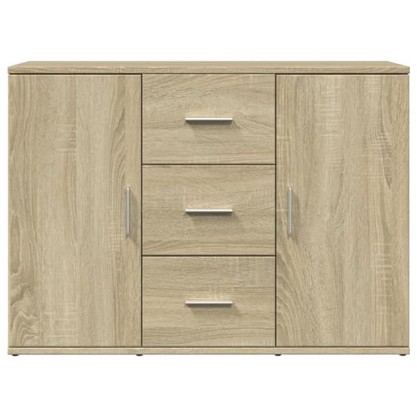 skænk 90,5x29,5x65 cm konstrueret træ sonoma-eg