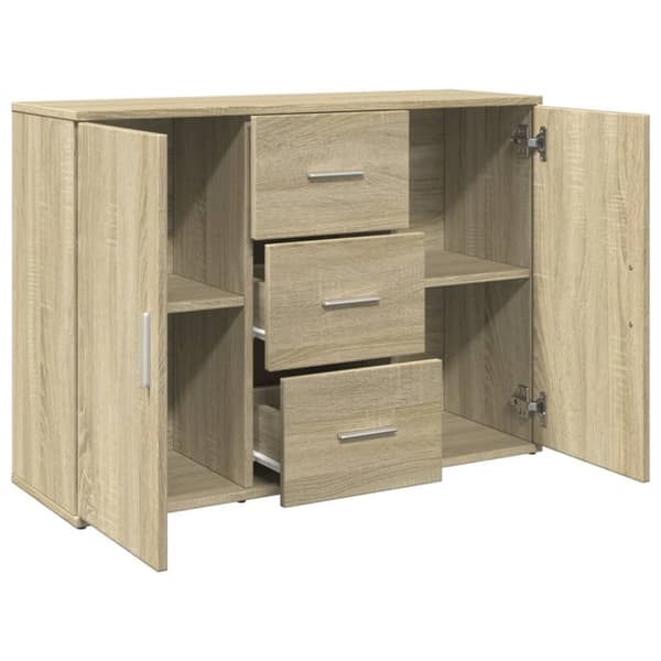 skænk 90,5x29,5x65 cm konstrueret træ sonoma-eg