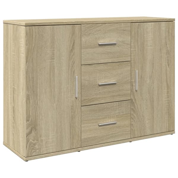 skænk 90,5x29,5x65 cm konstrueret træ sonoma-eg