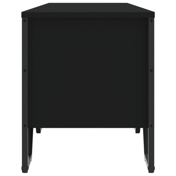 Tv-bänk svart 180x34x41 cm konstruerat trä