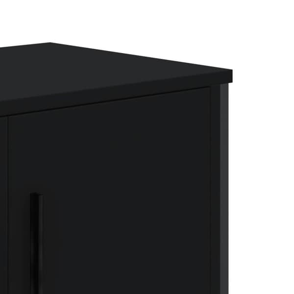 Tv-bänk svart 180x34x41 cm konstruerat trä