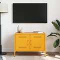 Miniatyrbild 3 av 10: TV-skåp senapsgul 68x39x50,5 cm stål