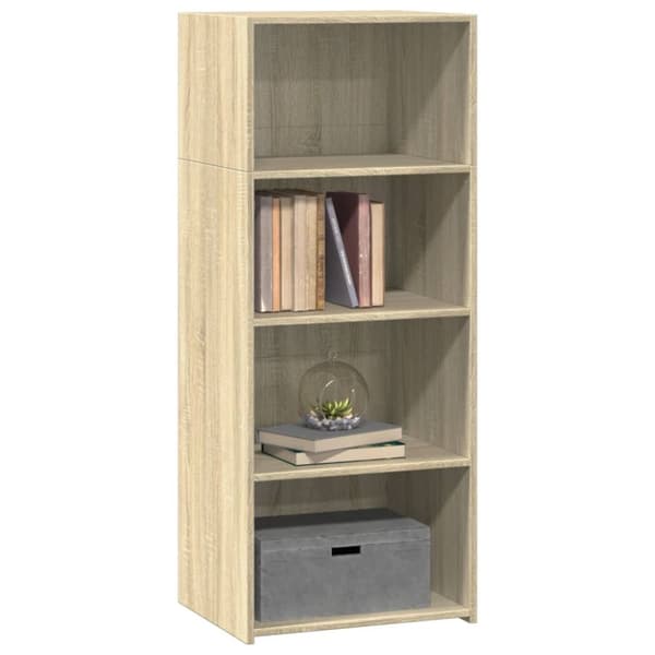 reol 50x41x124 cm konstrueret træ sonoma-eg