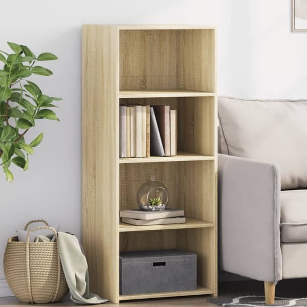 reol 50x41x124 cm konstrueret træ sonoma-eg