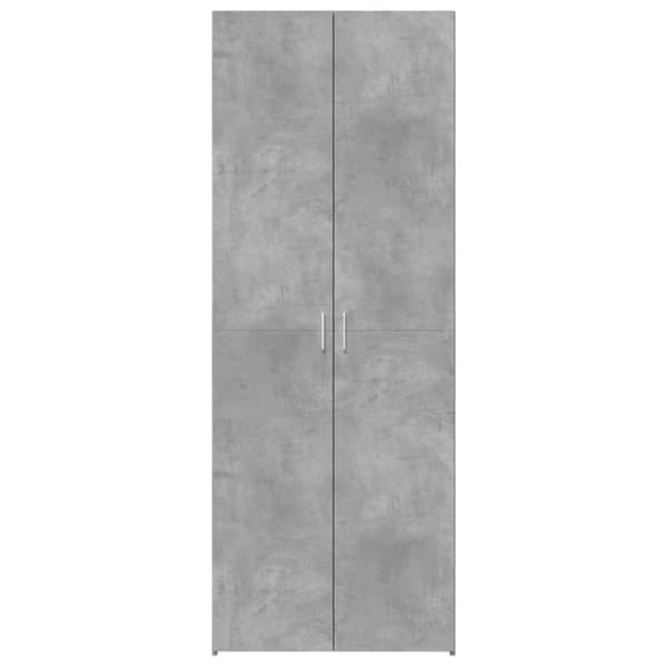 Högskåp betonggrå 70x42,5x185 cm konstruerat trä