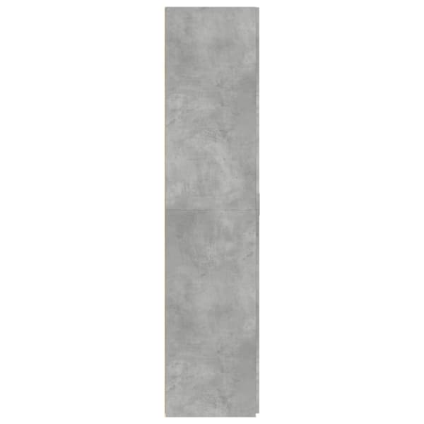 Högskåp betonggrå 70x42,5x185 cm konstruerat trä