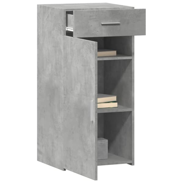 skab 45x34x93 cm konstrueret træ betongrå