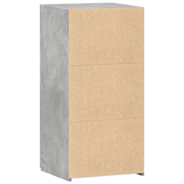 skab 45x34x93 cm konstrueret træ betongrå