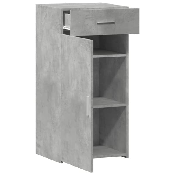 skab 45x34x93 cm konstrueret træ betongrå