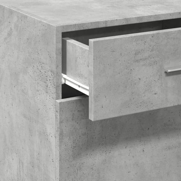 skab 45x34x93 cm konstrueret træ betongrå