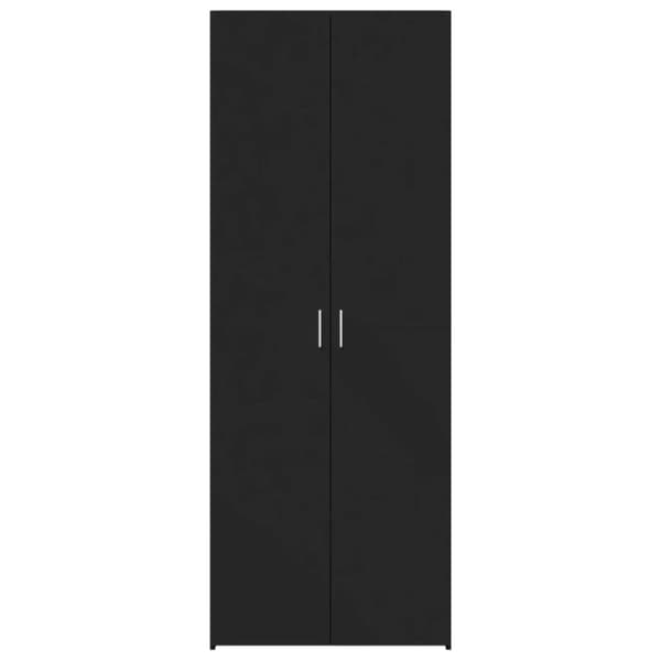 Kaappi musta 80x42,5x185 cm tekninen puu