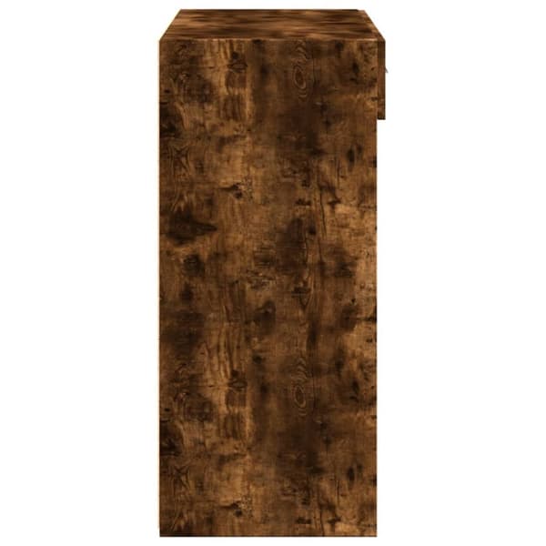 skænk 80x42,5x93 cm konstrueret træ røget egetræsfarve