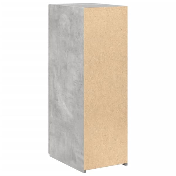 reol 30x42,5x93 cm konstrueret træ betongrå