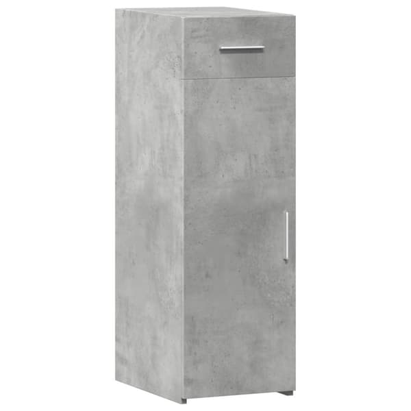 reol 30x42,5x93 cm konstrueret træ betongrå