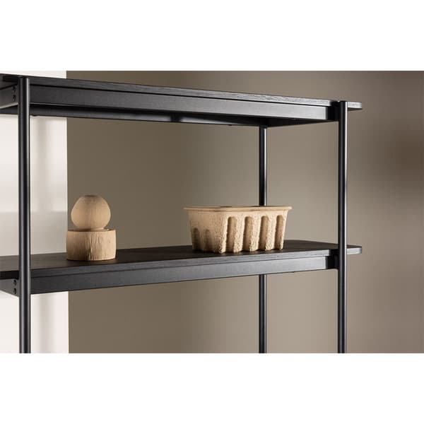 Heim hylle 190 cm 5 hyller svart.