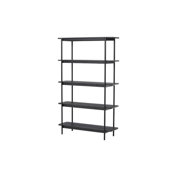 Heim hylle 190 cm 5 hyller svart.