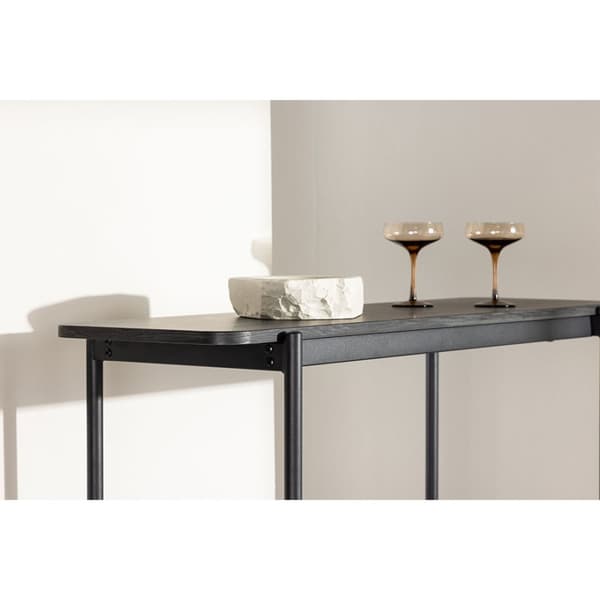 Heim hylle 120 cm 3 hyller svart.