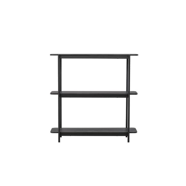 Heim hylle 120 cm 3 hyller svart.