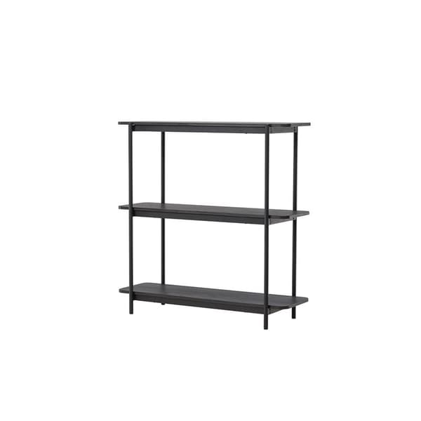 Heim hylle 120 cm 3 hyller svart.