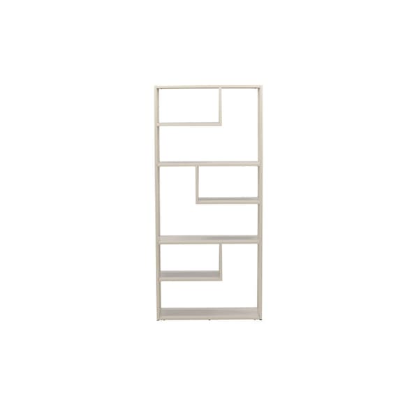 Staal hylle 6 hyller beige.