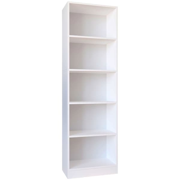 DilosXL reol 5 hylder hvid.