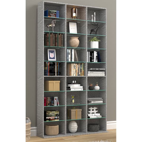 ZilasXL reol 27 hylder beton dekor.