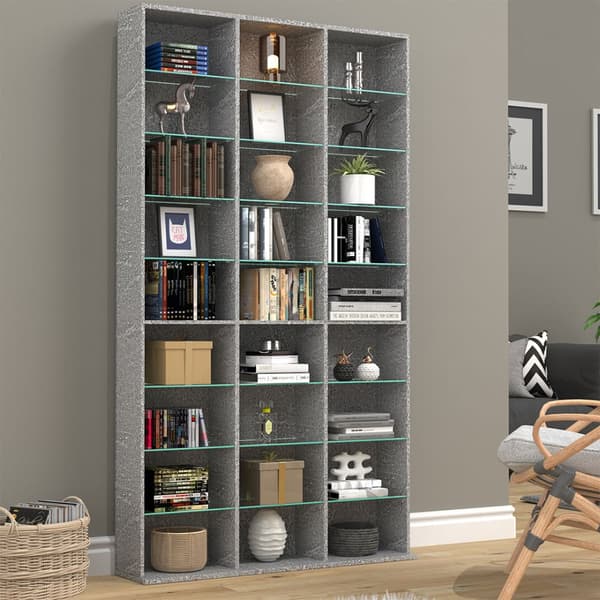 ZilasXL reol 27 hylder beton dekor.
