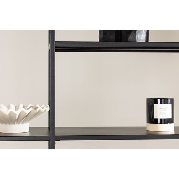 ElAlto reol 6 hylder sort.