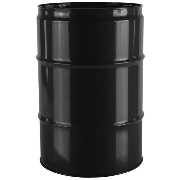 Metaltønde af stål TH 60L, propper 2 og 3/4 - SORT