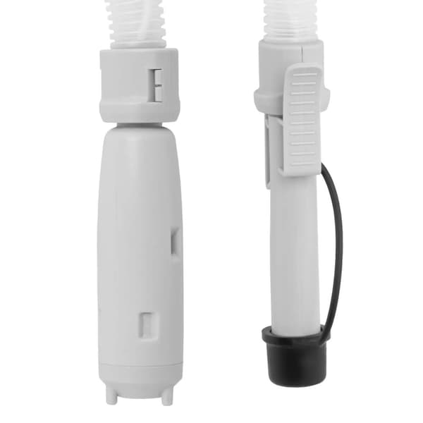 Akkukäyttöinen polttoainetankkauspumppu 50 cm letkulla, 3 adapteria, 12 l/min DC 12 V