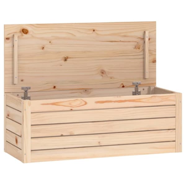 Förvaringslåda 89x36,5x33 cm massiv furu