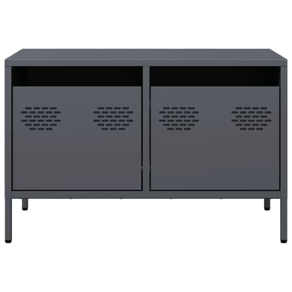 tv-bord 68x39x43,5 cm koldvalset stål antracitgrå