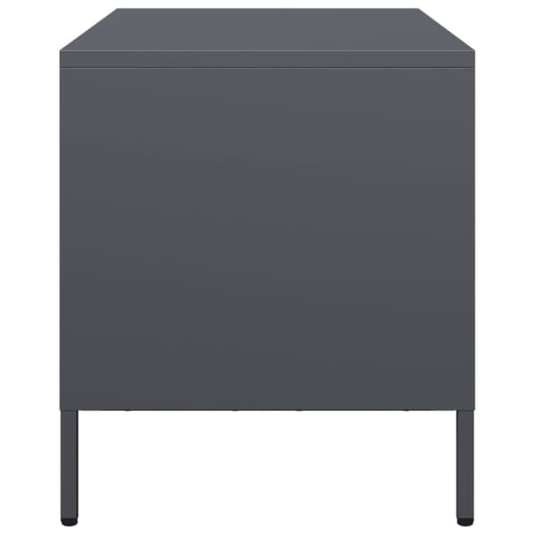 tv-bord 68x39x43,5 cm koldvalset stål antracitgrå