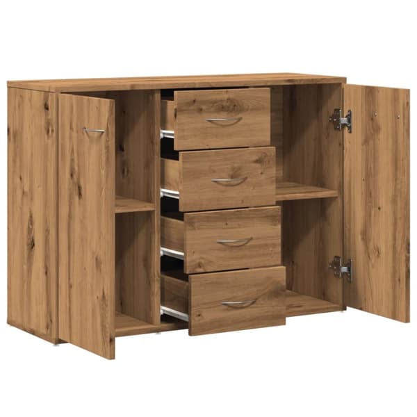 Lipasto Artisan Oak 88x30x64 cm Puu Materiaali