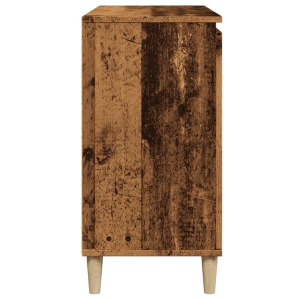 skænk 102x35x70 cm konstrueret træ antikt træ