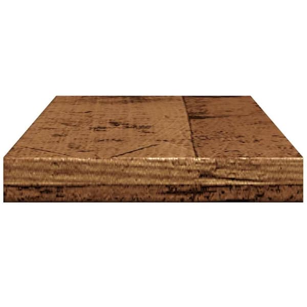 væghylder 4 stk. 40x20x1,5 cm konstrueret træ antikt trælook