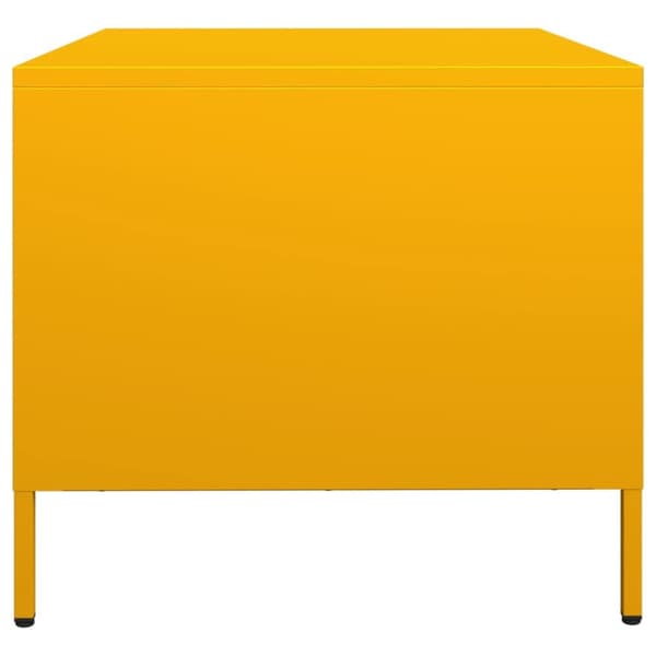 tv-bord 68x50x43,5 cm koldvalset stål sennepsgul