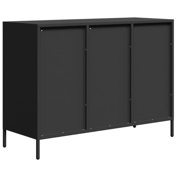 skænk 101,5x39x73,5 cm koldvalset stål sort
