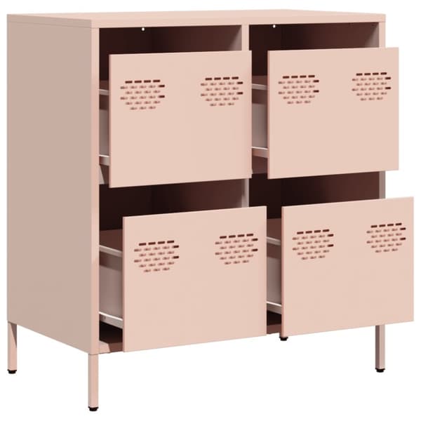 Kaappi Pinkki 68x39x73,5 cm Kylmävalssattu teräs