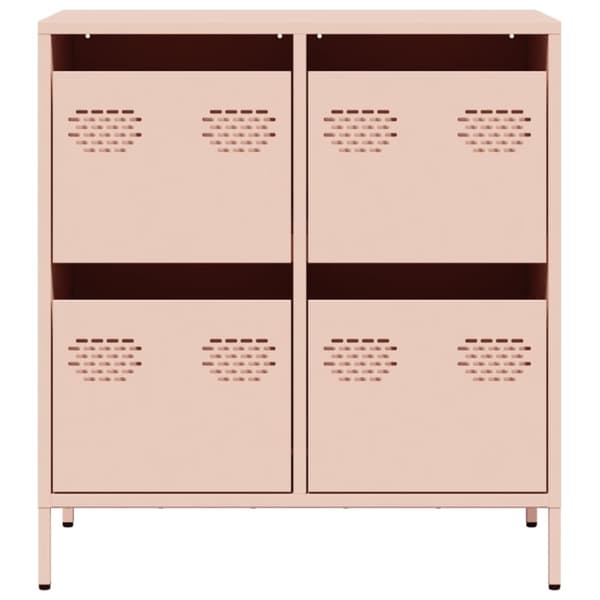 Kaappi Pinkki 68x39x73,5 cm Kylmävalssattu teräs