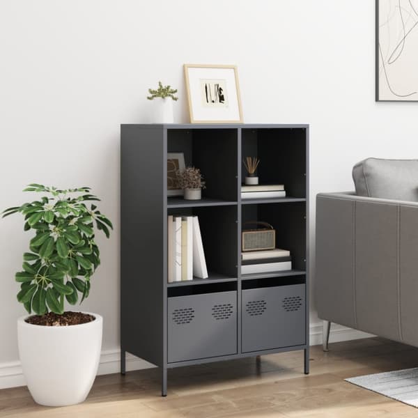 skab 68x39x103,5 cm stål antracitgrå