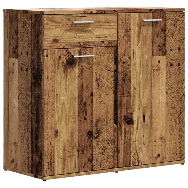 skænk 80x36x75 cm konstrueret træ antikt træ