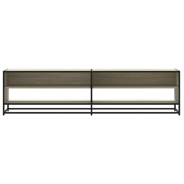 tv-bord 180,5x40x46 cm konstrueret træ sonoma-eg